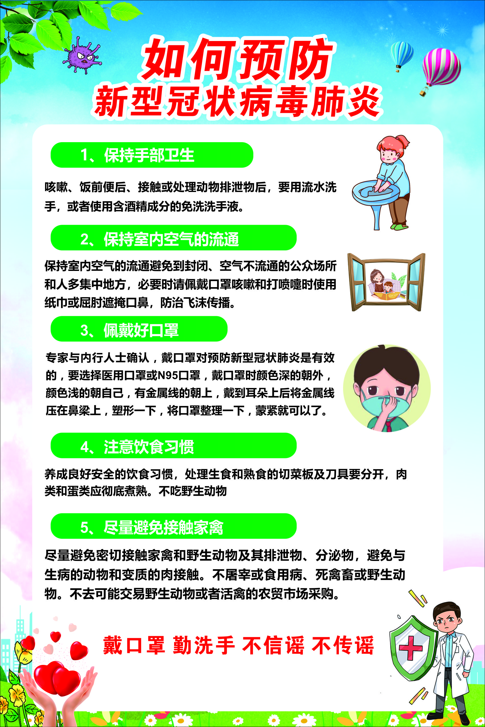 如何预防新型冠状病毒